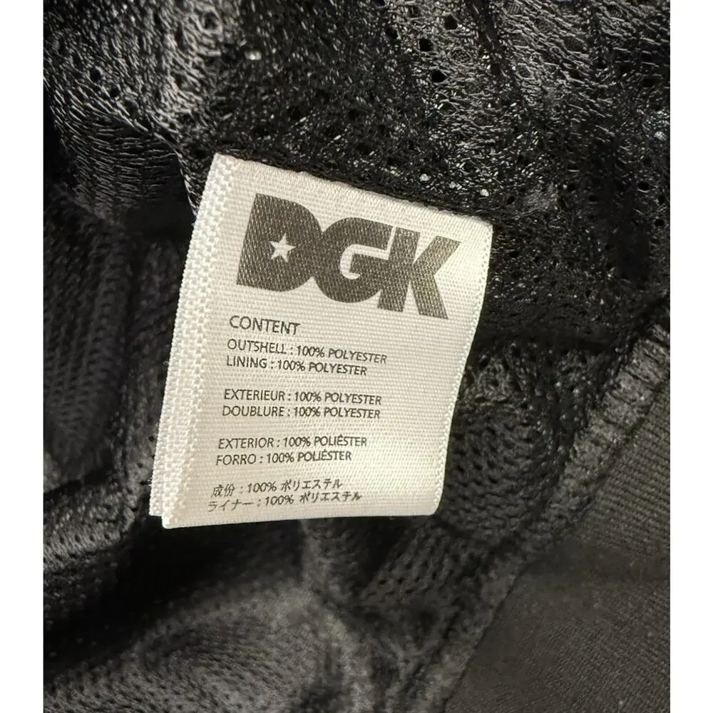 DGK "Dirty Ghetto Kids" Windbreaker Black Polyester Jacket Long Sleeve Men’s L - Picture 13 of 16